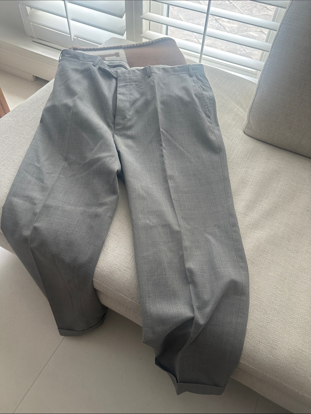 Canali Light Gray Men's Dress Pants